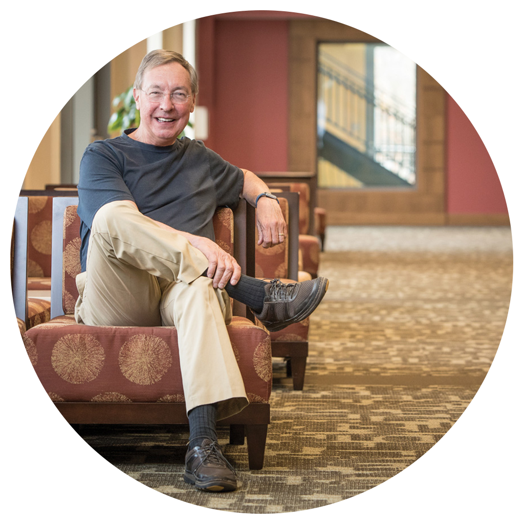 Ted Dintersmith sitting